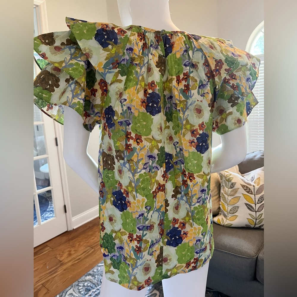 Entro Colorful Floral Blouse - Picture 6 of 10